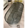 Image 2 : RS NEW Jennifer Oval Glass Coffee Table - Retails: $499