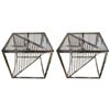 Image 1 : RS NEW Set of 2 Coco Glass Side Table - Retails: $499 for each