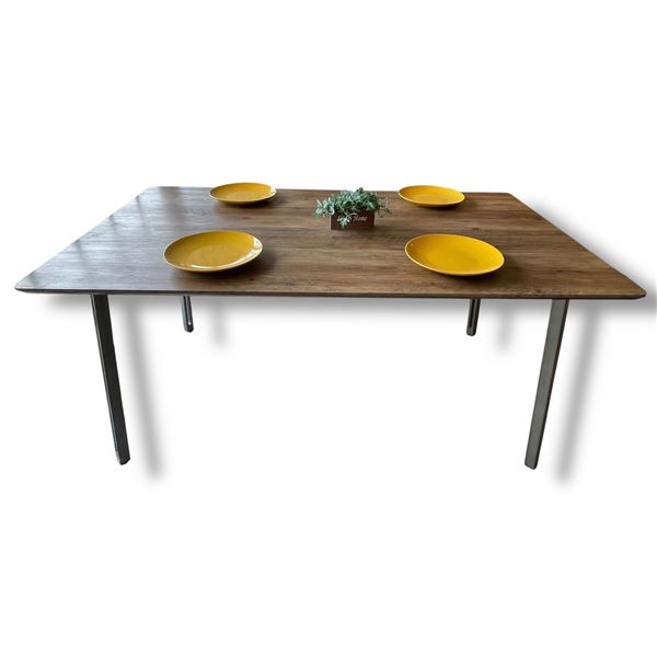 BNIB Charlie Oak Colour Dining Table (Large) - Retails: $599 - Size:63 X35 