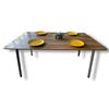 Image 1 : BNIB Charlie Oak Colour Dining Table (Large) - Retails: $599 - Size:63"X35"