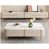 Image 1 : BNIB Jasper Marble Coffee Table - Retails: $1199 - Size:47(L)X24(D)X17
