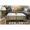 Image 2 : BNIB Jasper Marble Coffee Table - Retails: $1199 - Size:47(L)X24(D)X17