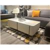 Image 4 : BNIB Jasper Marble Coffee Table - Retails: $1199 - Size:47(L)X24(D)X17
