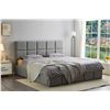 Image 1 : BNIB Huston Queen Bedframe w/lift up storage - Grey - Retails: $1199 - Size: headboard height 47