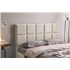Image 3 : BNIB Huston Queen Bedframe w/lift up storage - Beige - Retails: $1199 - Size: headboard height 47