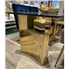 Image 3 : BNIB Athena 79"x39" Glass Dining Table - Retails: $1099