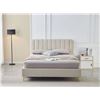 Image 1 : BNIB Dallas King - Beige Platform Bed Frame - Retails: $1099