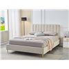 Image 2 : BNIB Dallas King - Beige Platform Bed Frame - Retails: $1099