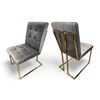 Image 1 : BNIB Betty Group of 2 - Grey Dining Chair Set - Retails: $798