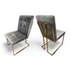 Image 1 : RS NEW Betty Group of 2 - Grey Dining Chair Set - Retails: $798