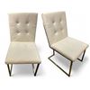 Image 1 : RS NEW Betty Group of 2 - White Leather Dining Chair Set - Retails: $798