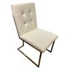Image 2 : RS NEW Betty Group of 2 - White Leather Dining Chair Set - Retails: $798