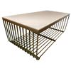 Image 3 : BNIB Maya Marble Coffee Table - Retails: $999 - Size: 47(L)X24(D)X19(H