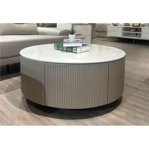 BNIB Maria Round Coffee Table - Retails: $999