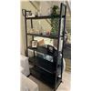 Image 1 : RS - 5-Tier Black Metal Bookcase - Retails: $399 - Size: H71.5" x W39" x D14"