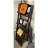 Image 2 : RS - 4‑Tier Dark Brown Wooden Bookshelf  - Retails: $299 - Size: H55" x W17" x D14"