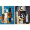 Image 1 : RS - Set of 2 Cubist Abstract Art Pieces