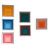 Image 1 : RS - Set of 6 Modern Geometric Wall Art – Concentric Color Squares