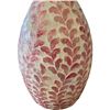 Image 2 : RS - Pink Leaf Motif Ceramic Vase