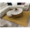 Image 2 : RS - 2 Pcs Area Rug Set - Mustard Yellow (77" x 52") and Gray (76" x 53") - As Is
