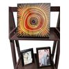 Image 2 : RS - Group of 5 Abstract Art Canvases with Two Black Photo Frames