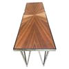 Image 2 : DHA Modern Wood Console Table w/Chrome Frame (59x33x18)