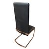 Image 8 : DAH - New Set of 4 Black Dining Chairs with Rose Gold Frames