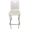 Image 3 : DHA Counter-Height Desk - Wood Grain Sides & White Top, Includes 4 White Bar-Height Chairs, Approx.