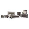 Image 1 : DHA King Bed (HB/FB/Rails) with 2 Nightstands, Dresser, Mirror & Chest - Complete Bedroom Set