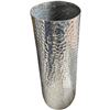 Image 2 : DHA Pair of Tall Hammered Aluminum Decorative Floor Vases (47in H)