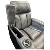 Image 3 : DAH - Group of 4 Reclining Home Theatre Seats - Dark Grey