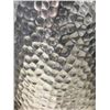 Image 3 : DHA Pair of Tall Hammered Aluminum Decorative Floor Vases (Approx. 32in H)