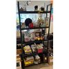 Image 1 : RS - 5-Tier Black Metal Bookcase - Retails: $399 - Size: H71.5" x W31.5" x D14"