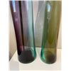 Image 3 : RS - Set of 2 Tall Glasss Vase and Group of Decorative Contents
