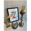 Image 2 : RS - Assorted Home Decor Bundle - Framed Art, Candle Holders & Accents