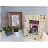 Image 2 : RS - Two Floral Wall Art Pieces & Assorted Tabletop Decor