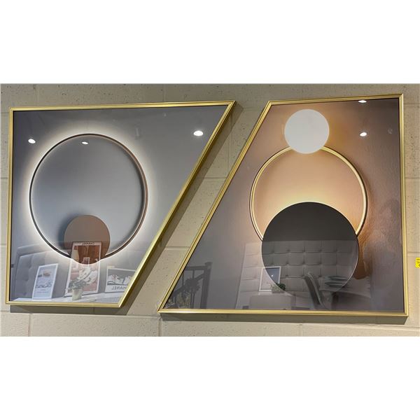 RS - Set of 2 Geometric Wall Art Pieces