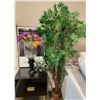 Image 2 : RS - Group of Home Decor - Faux Trees, Framed Prints, Vases & Accents