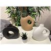 Image 2 : RS - 5 Pcs Decor Collection - Faux Bamboo Tree & Ceramic Vases