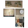 Image 1 : RS - Mixed Wall & Tabletop Decor Set- Art, Clock and Lamp and More