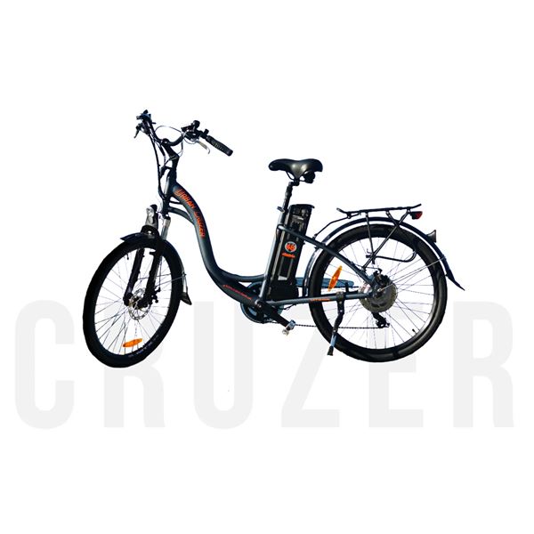 DHA Urban Cruzer Step-Through 7-Speed Electric Bicycle - Lightweight Aluminum Frame, 500W Motor, Lon