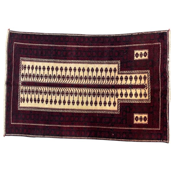 DAH High Quality Persian Genuine Hand-knotted Rug, 56  x 36 