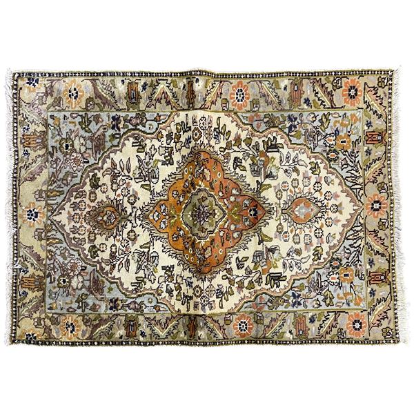 DAH High Quality Persian Genuine Hand-knotted Rug, 50" x 34.5"