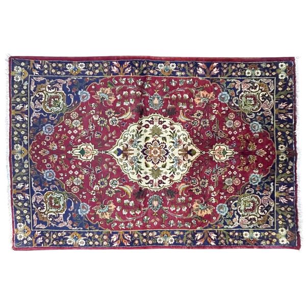 DAH High Quality Persian Genuine Hand-knotted Rug, 62" x 39"