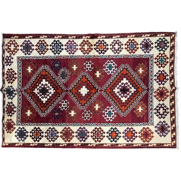 DAH High Quality Persian Genuine Hand-knotted Rug, 81" x 53"