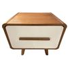 Image 1 : RS - Walnut‑Tone Bedside Table, Single Drawer (H18" H x W19.5" W x D16")