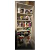 Image 2 : RS - White 5‑Shelf Storage Cabinet (H79.5" x W31.5" x D11") + Black 3‑Tier Shelf U