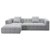 Image 1 : RS NEW Tiger( Madrid Sofa) Grey - Right Hand Facing Sectional Sofa - Retails: $3299