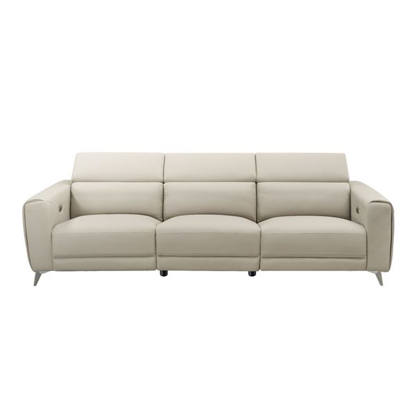 RS NEW AI Beige Electric Recliner Sofa - Retails: $2999