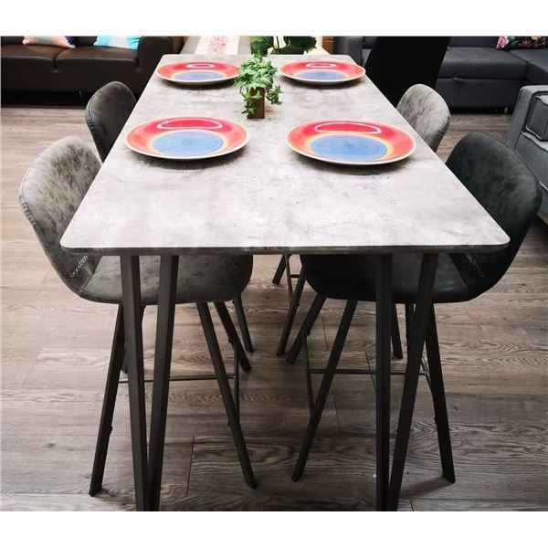 RS NEW Ashley Bar table - Concrete Bar Table - Retails: $699